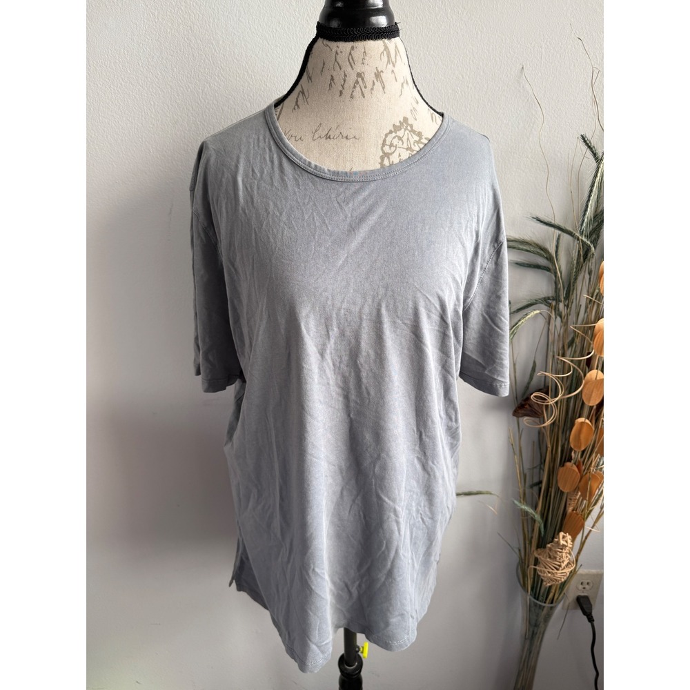 Robert Barakett Mens XL Gray Garment Dyed 100% Cotton Short Sleeve T-Shirt NEW